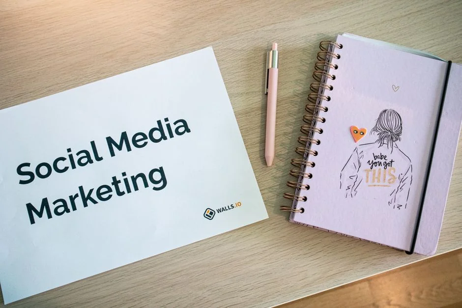 Close-up of a marketing strategy document on a desk, ideal for business content.